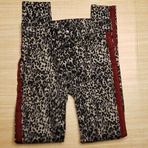 Ana & Ava Womens Leopard Print Elastic Waist Pants Small